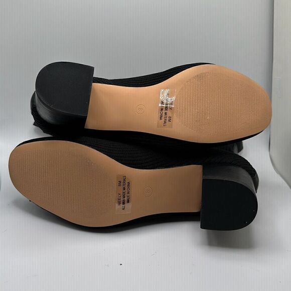 CUSHIONAIRE Women's Stretch bootie +Memory Foam 8 BLACK - Picture 5 of 7